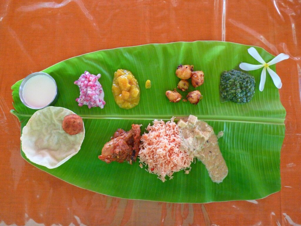 eat, meal, banana leaf