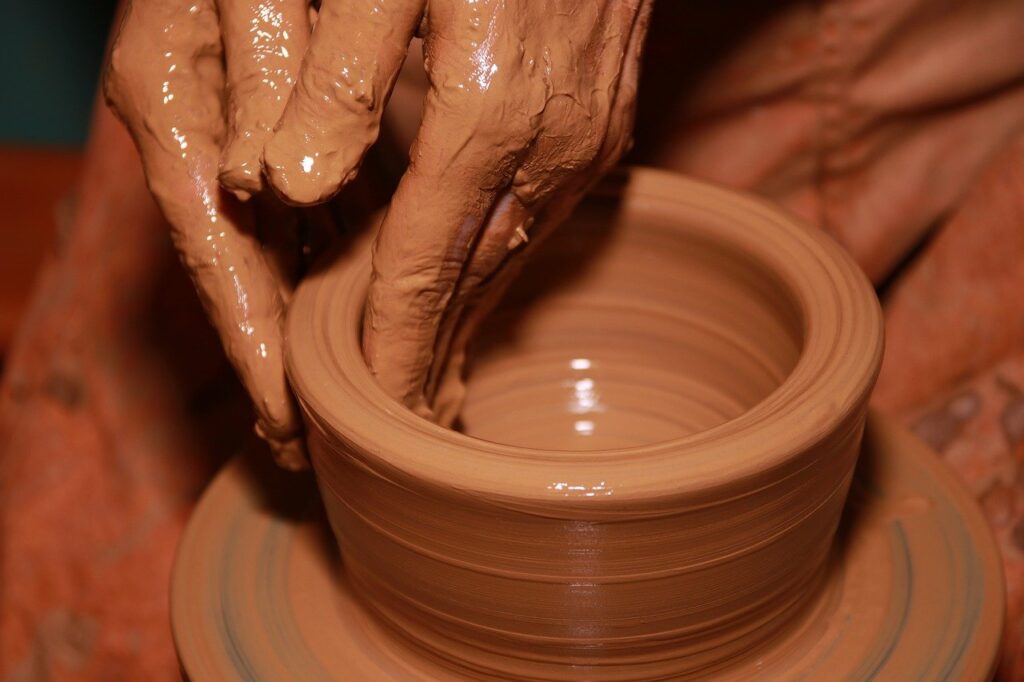 pottery, craft, clay